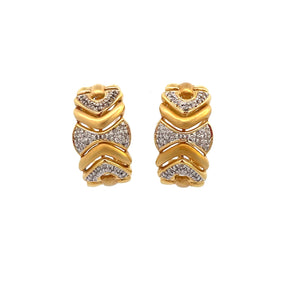 ARETES CON DIAMANTES ARETES CON DIAMANTES