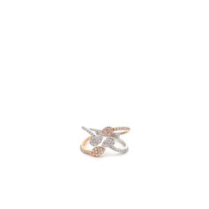 ANILLO DE DAMA CON DIAMANTES DOS TONOS ANILLO DE DAMA CON DIAMANTES DOS TONOS