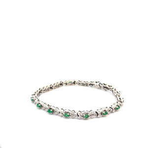 PULSERAS CON ESMERALDA Y DIAMANTES PULSERAS CON ESMERALDA Y DIAMANTES