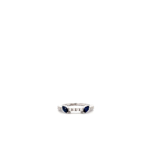 ANILLO CON DIAMANTES Y ZAFIROS ANILLO CON DIAMANTES Y ZAFIROS