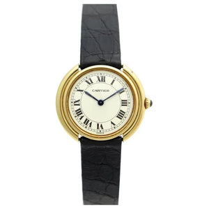 RELOJ CARTIER GONDOLE DE ORO PULSO DE CUERO 24MM RELOJ CARTIER GONDOLE DE ORO PULSO DE CUERO 24MM