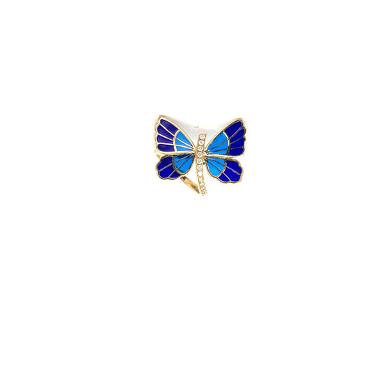 ANILLO DE MARIPOSA CON DIAMANTES