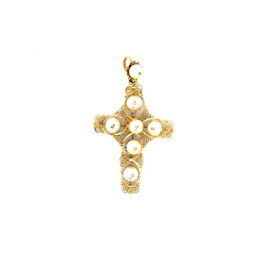 DIJE CON PERLA DE POLLERA