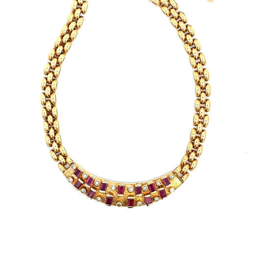 COLLAR CON RUBIES Y DIAMANTES