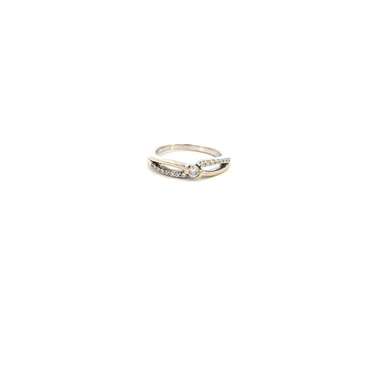 ANILLO BRILLANTE ORO BLANCO