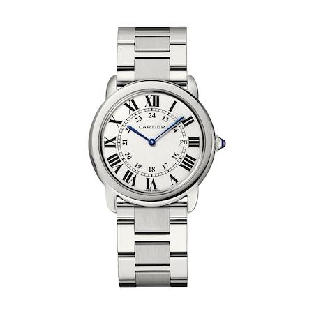 RELOJ CARTIER RONDE ACERO 36MM