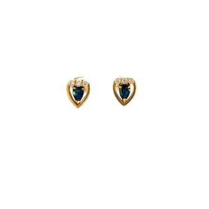 ARETES EN ORO AMARILLO CON DIAMANTES ARETES EN ORO AMARILLO CON DIAMANTES
