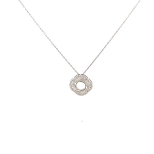 COLLAR EN ORO BLANCO CON DIAMANTES COLLAR EN ORO BLANCO CON DIAMANTES