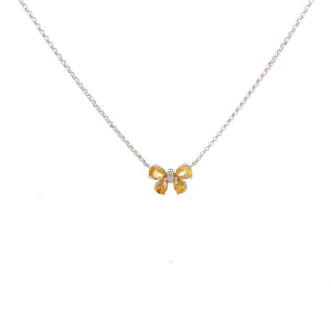 COLLAR EN ORO BLANCO CON CITRINOS Y DIAMANTES COLLAR EN ORO BLANCO CON CITRINOS Y DIAMANTES