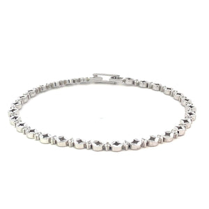 PULSERA EN ORO BLANCO CON DIAMANTES PULSERA EN ORO BLANCO CON DIAMANTES