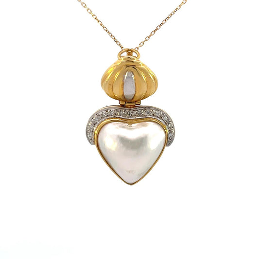 DIJE EN ORO AMARILLO CON PERLA