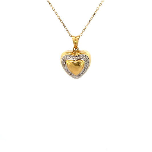 DIJE EN ORO AMARILLO CON DIAMANTES