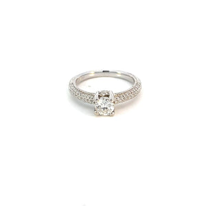 ANILLO EN ORO BLANCO CON BRILLANTES Y DIAMANTES ANILLO EN ORO BLANCO CON BRILLANTES Y DIAMANTES