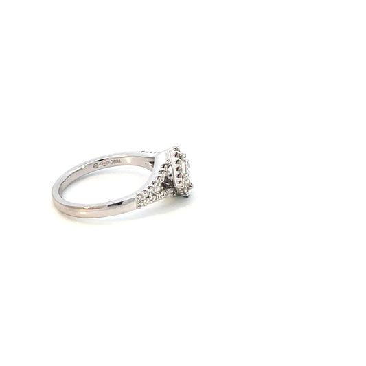 ANILLO EN ORO BLANCO CON DIAMANTES