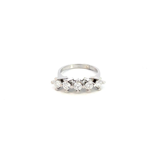 ANILLO ORO BLANCO CON DIAMANTES 1.0CT