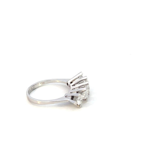 ANILLO ORO BLANCO CON DIAMANTES 1.0CT