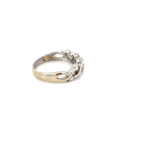ANILLO EN ORO BLANCO CON DIAMANTES