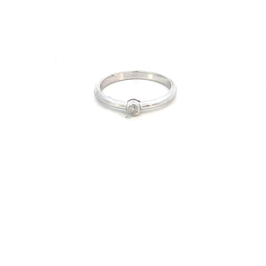 ANILLO EN ORO BLANCO CON DIAMANTE ANILLO EN ORO BLANCO CON DIAMANTE