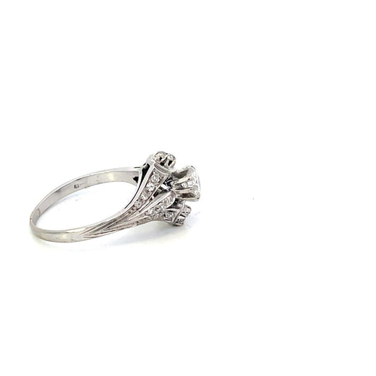 ANILLO EN ORO BLANCO CON DIAMANTES
