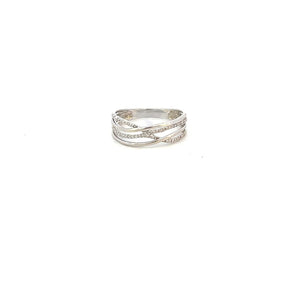 ANILLO EN ORO BLANCO CON DIAMANTES ANILLO EN ORO BLANCO CON DIAMANTES