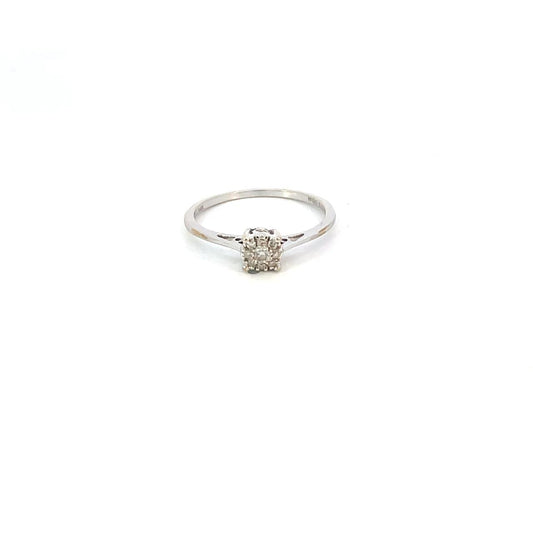 ANILLO EN ORO BLANCO CON DIAMANTES