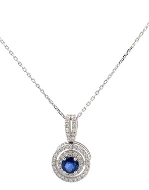 COLLAR CON ZAFIROS Y DIAMANTES COLLAR CON ZAFIROS Y DIAMANTES