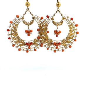 ARETES DE POLLERA EN ORO AMARILLO ARETES DE POLLERA EN ORO AMARILLO