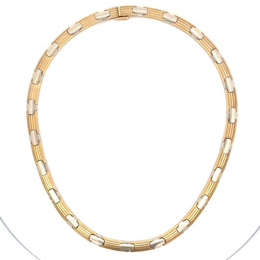 COLLAR EN ORO BLANCO Y AMARILLO