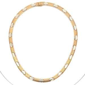 COLLAR EN ORO BLANCO Y AMARILLO COLLAR EN ORO BLANCO Y AMARILLO