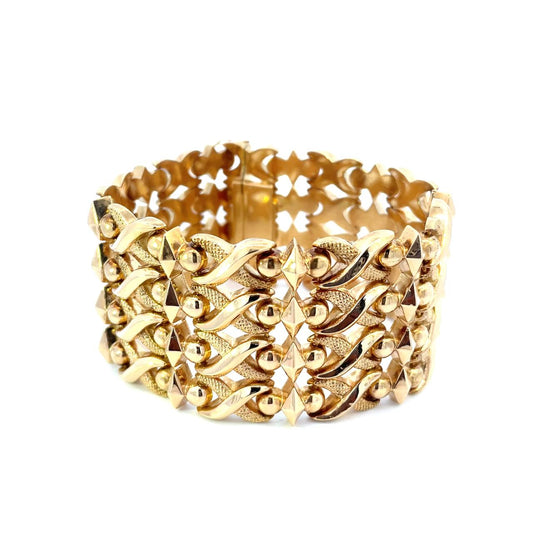 PULSERA DE DAMA EN ORO AMARILLO