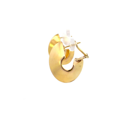 ARETES ESTILO ARGOLLAS EN ORO AMARILLO