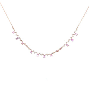 GARGANTILLA CON DIAMANTES Y ZAFIROS GARGANTILLA CON DIAMANTES Y ZAFIROS