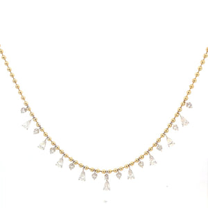 GARGANTILLA DE ORO AMARILLO CON DIAMANTES GARGANTILLA DE ORO AMARILLO CON DIAMANTES