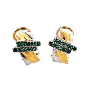 ARETES DE ESMERALDA ARETES DE ESMERALDA
