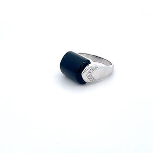 ANILLO BVLGARI CON PIEDRA ONYX Y DIAMANTES ANILLO BVLGARI CON PIEDRA ONYX Y DIAMANTES