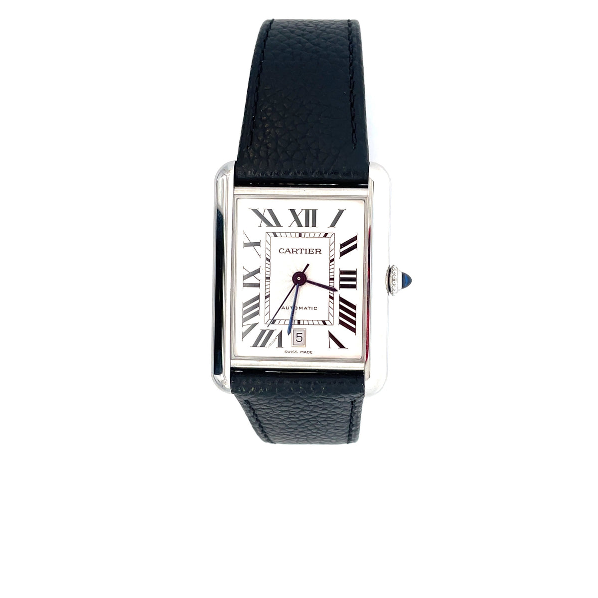 RELOJ CARTIER TANK CORREA DE CUERO – masluxury.pa