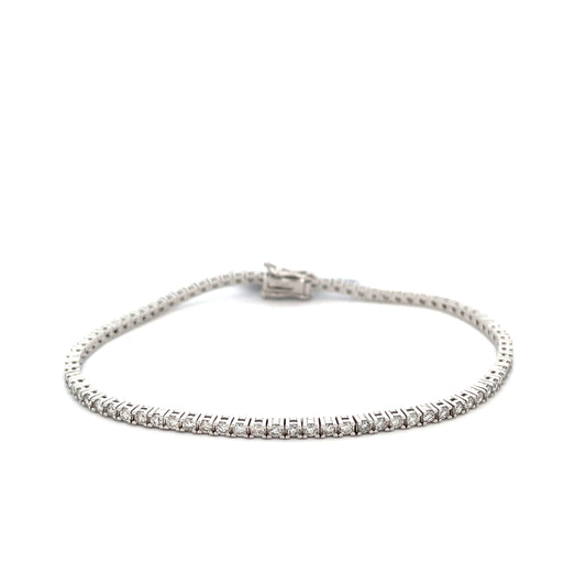 PULSERAS TENNIS EN ORO BLANCO CON DIAMANTES