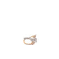 ANILLO DE DAMA CON DIAMANTES DOS TONOS