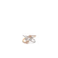 ANILLO DE DAMA CON DIAMANTES DOS TONOS