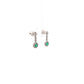ARETES DE ESMERALDA CON DIAMANTES
