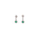 ARETES DE ESMERALDA CON DIAMANTES