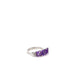 ANILLO CON DIAMANTES Y AMATISTA