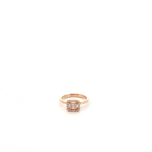 ANILLO ROSE GOLD CON DIAMANTES