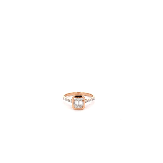 ANILLO ROSE GOLD CON DIAMANTES