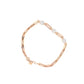 PULSERAS CON TRES FLORECITAS ROSE GOLD CON DIAMANTES