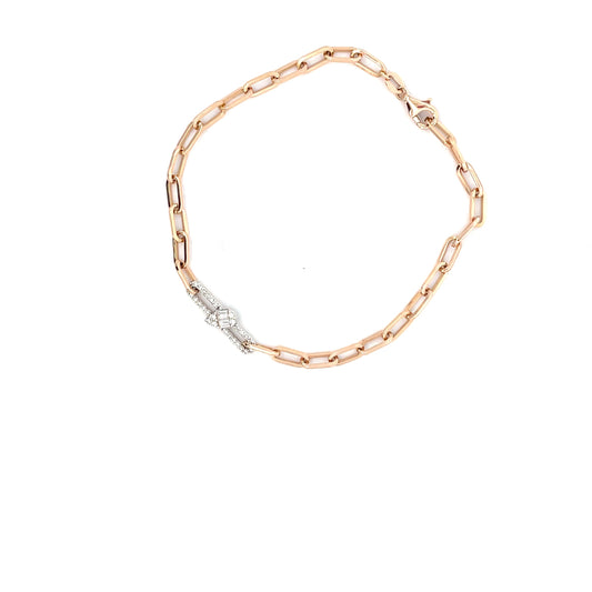 PULSERAS ROSE GOLD CON DIAMANTES