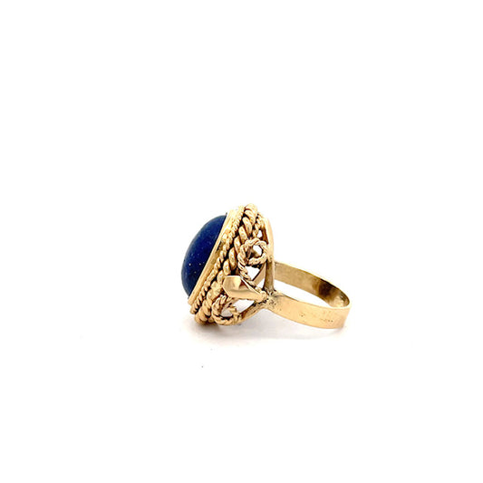 ANILLO DE DAMA CON PIEDRA AZUL