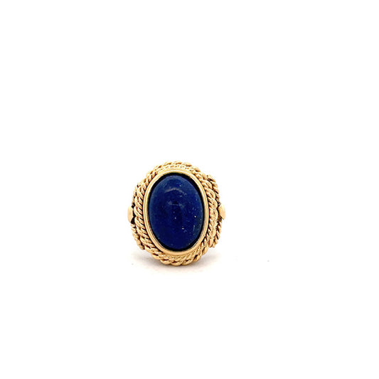 ANILLO DE DAMA CON PIEDRA AZUL