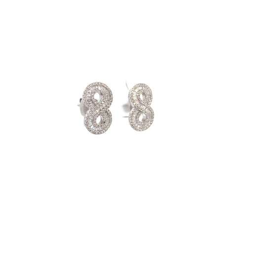 ARETES FORMA DE INFINITO 0.82 CT