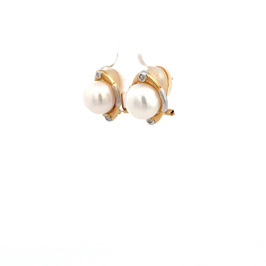 ARETES CON PERLAS Y DIAMANTES